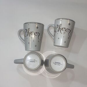 Vintage Of 4 Coffee Cheer Mugs Hausenware Designed By Lyn Dillon Made In China